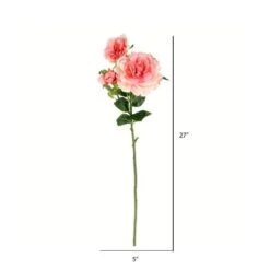Pink Rose Stem, 3ct. 8 Pink Rose Stem, 3ct. -Michaels Shop D333918S 2