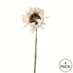 Ivory Sunflower Stem, 4ct. -Michaels Shop D333919S 3