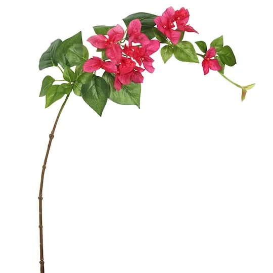 Fuchsia Single Bougainvillea Artificial Stem, 3ct. 3 Fuchsia Single Bougainvillea Artificial Stem, 3ct.