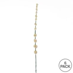 6 Pack: Cream Pom Pom Stem -Michaels Shop D333955S 3