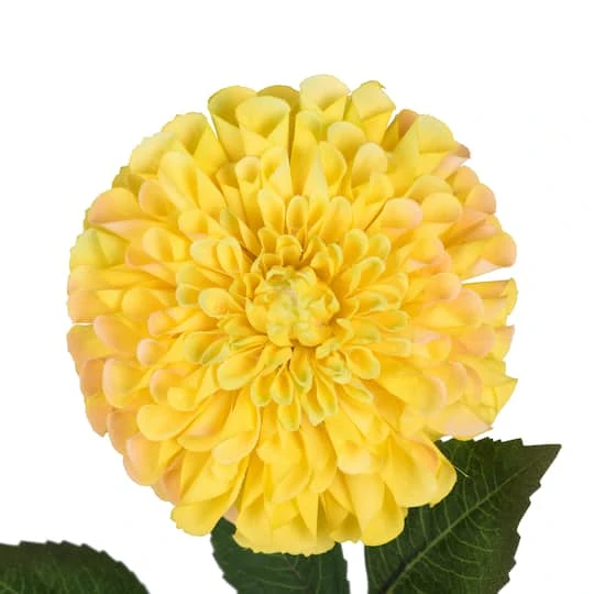 Yellow Zinnia Artificial Stem, 3ct. 5 Yellow Zinnia Artificial Stem, 3ct. - Image 3
