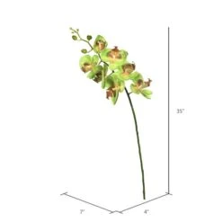Green Real Touch Orchid Artificial Floral Stem -Michaels Shop D333982S 2
