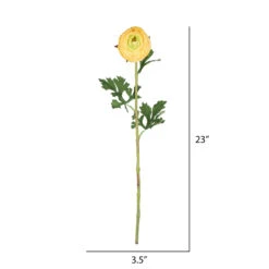 Yellow Ranunculus Artificial Stem, 4ct. -Michaels Shop D333990S 2