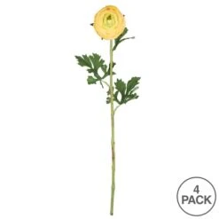 Yellow Ranunculus Artificial Stem, 4ct. -Michaels Shop D333990S 3