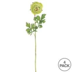 23" Green Ranunculus Artificial Stem, 4ct. -Michaels Shop D333994S 4