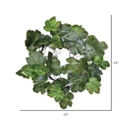 24" Green Fig Leaf Wreath -Michaels Shop D347813S 2