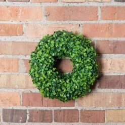 10" Green Mini Button Leaf Wreath -Michaels Shop D347820S 3