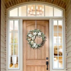 Haute Decor 22" Cream Crescent Hydrangea Wreath -Michaels Shop D348949S 2