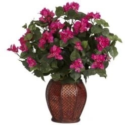 2ft. Pink Bougainvillea With Woven Vase -Michaels Shop D350225S 11 1