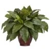 23'' Birds Nest Fern With Woven Brown Vase 1 23'' Birds Nest Fern With Woven Brown Vase -Michaels Shop D350240S 1
