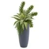 3ft. Snake Plant & Succulent In Gray Planter -Michaels Shop D350241S 1