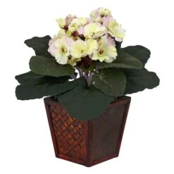 10" African Violet In Planter Set -Michaels Shop D350294S 2