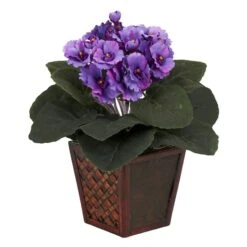 10" African Violet In Planter Set -Michaels Shop D350294S 3