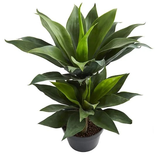 2.4ft. Potted Double Agave Succulent Artificial Plant 5 2.4ft. Potted Double Agave Succulent Artificial Plant - Image 3
