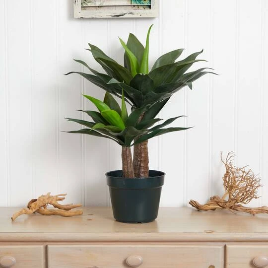 2.4ft. Potted Double Agave Succulent Artificial Plant 7 2.4ft. Potted Double Agave Succulent Artificial Plant - Image 5