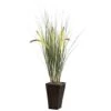 3ft. Grass With Cattails & Bamboo Planter