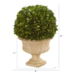 12in. Boxwood Topiary Ball In Decorative Urn -Michaels Shop D350409S 12