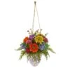 2.5ft. Mixed Flowers Arrangement In Hanging Vase -Michaels Shop D350522S 1