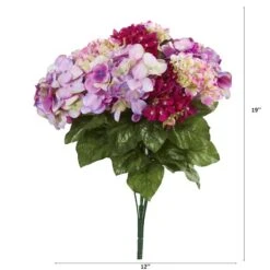 Pink Hydrangea Bush, 3ct. -Michaels Shop D350793S 2