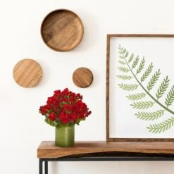 20" Red Geranium In Metal Planter -Michaels Shop D352164S 12