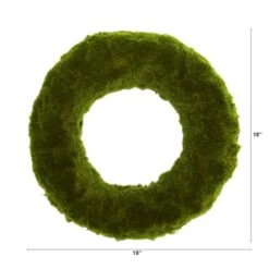18" Green Moss Wreath -Michaels Shop D386406S 2