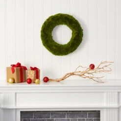 18" Green Moss Wreath -Michaels Shop D386406S 3