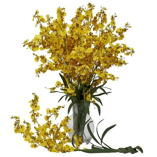 Dancing Lady Orchid Stem, 12ct. Yellow 6 Dancing Lady Orchid Stem, 12ct. Yellow - Image 4