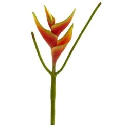 14" Mini Heliconia Artificial Flower (Set Of 6)
