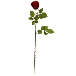 Elegant Red Rose Bud Stem, 6ct. -Michaels Shop D386529S 2