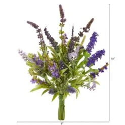 Lavender Artificial Flower Bouquet, 3ct. -Michaels Shop D386616S 2