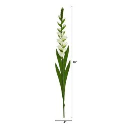 White Gladiolus Flower Stems, 3ct. 9 White Gladiolus Flower Stems, 3ct. -Michaels Shop D386657S 2