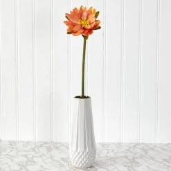 Lotus Flower Stems, 4ct. Autumn Orange -Michaels Shop D386716S 3