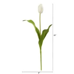 Dutch Tulip Artificial Flower Stem, 12ct. White -Michaels Shop D386797S 12