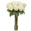 Hydrangea Silk Flower Arrangement 2 Hydrangea Silk Flower Arrangement -Michaels Shop D386859S 1