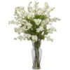 24" Dancing Daisy Arrangement In Vase White 2 24" Dancing Daisy Arrangement In Vase White -Michaels Shop D386863S 1
