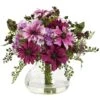 Mixed Daisy Floral Arrangement With Vase
