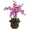 2.5ft. Moth Orchid Silk Flower Arrangement In Decorative Vase Mauve -Michaels Shop D386878S 1