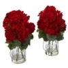 Geranium Artificial Arrangement (Set Of 2) -Michaels Shop D386882S 1