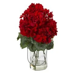Geranium Artificial Arrangement (Set Of 2) -Michaels Shop D386882S 2