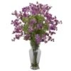 24" Dancing Daisy Arrangement In Vase Purple 1 24" Dancing Daisy Arrangement In Vase Purple -Michaels Shop D386883S 11