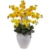 3ft. Moth Orchid Arrangement In White Planter Yellow -Michaels Shop D386942S 11
