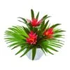 Bromeliad Artificial Arrangement In Oval White Vase -Michaels Shop D386964S 1