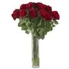 Large Rose Silk Flower Arrangement -Michaels Shop D386974S 1