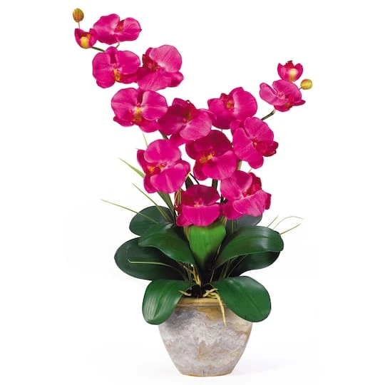 2ft. Double Moth Orchid Silk Flower Arrangement Pink Beauty 3 2ft. Double Moth Orchid Silk Flower Arrangement Pink Beauty
