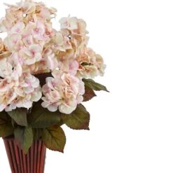 Hydrangea Silk Arrangement In Bamboo Planter -Michaels Shop D387174S 3