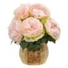 Peony Artificial Arrangement In Decorative Planter -Michaels Shop D387180S 1