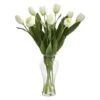 24" Tulip Arrangement In Vase White -Michaels Shop D387600S 1