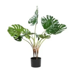 Monstera Leaf Decorations With Pot, 29", Green -Michaels Shop D404842S 2