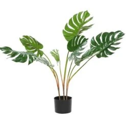 Monstera Leaf Decorations With Pot, 29", Green -Michaels Shop D404842S 3