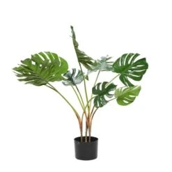 Monstera Leaf Decorations With Pot, 29", Green -Michaels Shop D404842S 6